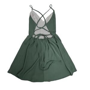Tobi hunter green skater dress
